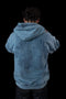 Acid Wash ATHL Club Embossed Hoodie - BABY BLUE