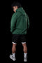 Embossed Athl Club Essential Hoodie - FOREST GREEN