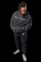 Acid Wash Dedicated 365 Hoodie - JET BLACK