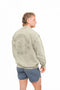 BF Athlete Club Embossed Sweater - Stonewash Khaki Green