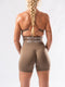 Icon Seamless Scrunch Shorts V2 - MOCHA BROWN