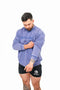 BF Athlete Club Embossed Sweater - Stonewash Violet Blue