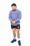 BF Athlete Club Embossed Sweater - Stonewash Violet Blue