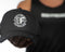 BF Distressed Outline Logo Baseball Cap - Black/White